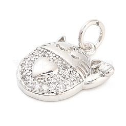 Латунные микро проложить кубического циркония подвески&nbsp;KK-H527-21P