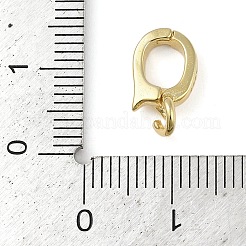925スターリングシルバーペンダントベイル  ゴールドカラー  13x7.5x2mm  穴：3mm&nbsp;STER-NH0001-067B-G