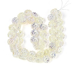 Chapelets de perles en verre transparent électrolytique&nbsp;EGLA-N055-01I