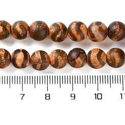 Окрашенные и нагретые нити бусин дзи в тибетском стиле&nbsp;G-P564-A01-01A