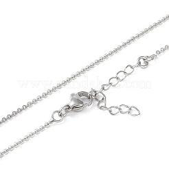 Сердце кулон ожерелье NJEW-O001-01P