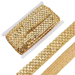 Блестящая кружевная лента с пайетками из ПВХ OCOR-WH0078-388A