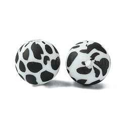 Круглые/многоугольные фокальные бусины из пищевого силикона SIL-F003-06D