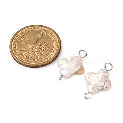 Подвески-крестики из натурального барочного жемчуга Кеши&nbsp;PALLOY-JF04208-01