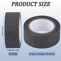8 rollo de cintas plásticas adhesivas con brillantina&nbsp;DIY-CP0011-84B