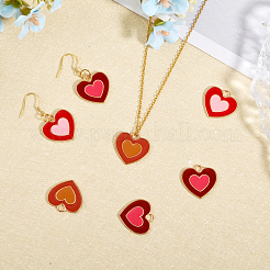 45шт 3 цвета сплава эмалевые подвески&nbsp;ENAM-CA0001-78