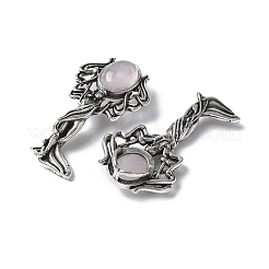 Подвески из натурального розового кварца в форме ангела KK-D361-02AS-19