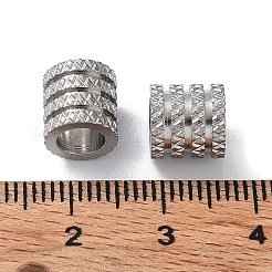 Европейские бусины из нержавеющей стали 303 STAS-Q302-29B-P