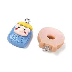 Pendentifs en résine opaque sur le thème de l'ours&nbsp;RESI-B044-08P