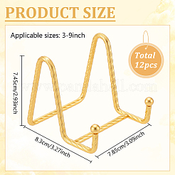 12 шт. железные мольберты для декоративных тарелок&nbsp;ODIS-WA0001-03