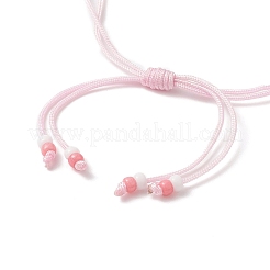 Браслеты из плетеного бисера ручной работы с ромбовидным узором из стеклянных семян&nbsp;BJEW-MZ00008