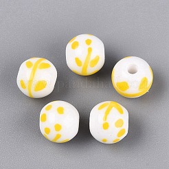 Perles en porcelaine manuelles&nbsp;PORC-N012-12