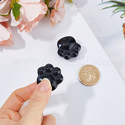 2 Stück natürliche Obsidian geschnitzte Figuren Statuen für Home Office Desktop-Dekoration&nbsp;G-FH0002-75A