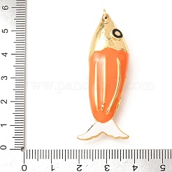 Grandi ciondoli in ottone smaltato&nbsp;KK-CBA2F11-05G-03