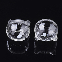 Бусины из дутого стекла ручной работы котенок&nbsp;X-BLOW-T001-31