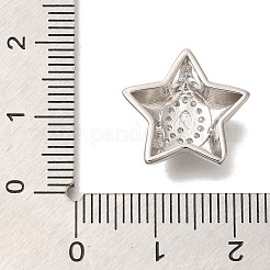 Porte micro ouvrent pendentifs zircone cubique en laiton de placage&nbsp;KK-I722-05P-Q