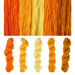 5 mazzetto di 5 colori di filato in fibra acrilica a tema giallo&nbsp;OCOR-TA0003-18A