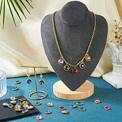 24шт 12 цвета стеклянные подвески k5&nbsp;FIND-TA0007-92KCG