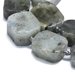 Chapelets de perles en labradorite naturelle &nbsp;G-K245-J21-01