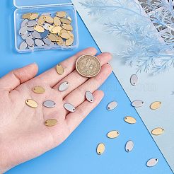 60 шт. 2-х цветные подвески из нержавеющей стали 304 STAS-UN0039-15