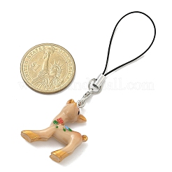 Ремешки для мобильного телефона из смолы Sika Deer с рождественской тематикой HJEW-JM04057