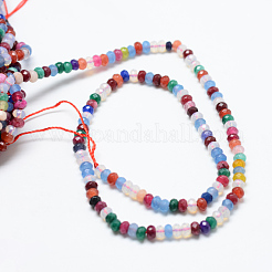 Натуральный белый нефритовый шарик нити&nbsp;X-G-R343-2x4-40