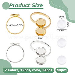 Kits de fabricación de anillos de puño diy&nbsp;DIY-HS0001-67