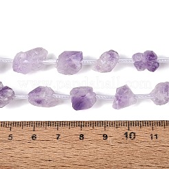 Brins de perles d'améthyste naturelle brute brute&nbsp;G-Q610-04