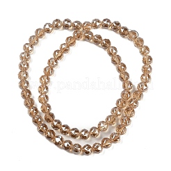 Прозрачные стеклянные бусины гальваническим пряди&nbsp;EGLA-N002-34C-C24