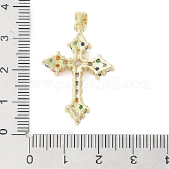 Настоящая позолоченная латунь 18 карат со стеклянными подвесками случайного цвета&nbsp;KK-A209-05B-G