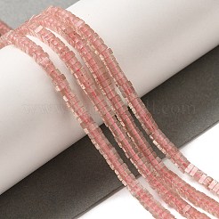 Природного кварца клубники нитей бисера G-N342-81