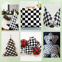 Polyesterstoffe mit Schottenmuster&nbsp;DIY-WH0060-11