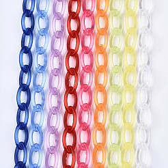 Chaînes de câble en plastique ABS transparent faites à la main&nbsp;X-KY-S166-001