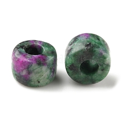 Натуральная кунжутная яшма/киви-яшма имитация рубина в бусинах цоизита G-G0003-A05