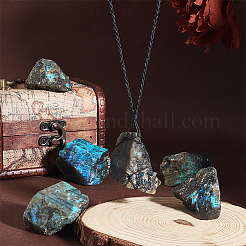 Необработанные самородки натурального лабрадорита G-WH0026-11