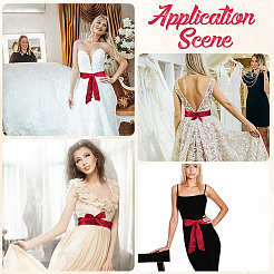 Длинный полиэстеровый шелковый шарф для женщин и девочек&nbsp;AJEW-WH20022-48C