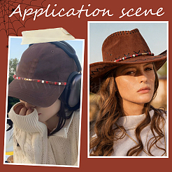 9 pièce de chaînettes de chapeau faites main sur le thème cowgirl&nbsp;HJEW-BM0001-94