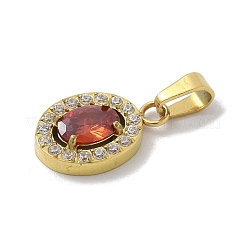 Placcatura ionica (ip) 304 acciaio inossidabile micro pavé zirconia cubica pendenti&nbsp;STAS-Z107-05G-06