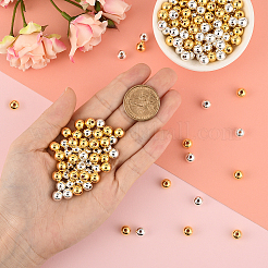 600шт 2 цвета пластиковые бусины ccb&nbsp;CCB-PA0001-04D