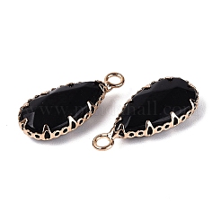 Anhänger aus natürlichem Obsidian mit Facettenschliff&nbsp;G-Q606-104G-01