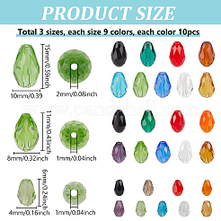 270шт 27 стиля нити стеклянных бусин&nbsp;GLAA-PH0003-57