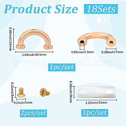 18 шт. пряжки D-образного типа из сплава для арочного моста&nbsp;FIND-CL0001-54KCG