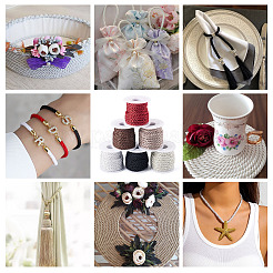 6 рулон 6 цвета полиэфирного шнура&nbsp;OCOR-TA0003-27