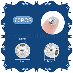 60 шт. бусины из нержавеющей стали марки 304 STAS-UN0048-75