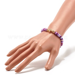 Браслет из бисера из полимерной глины хейши для женщин&nbsp;BJEW-JB07207-02