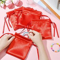 Pochettes à cordon en satin avec fleurs&nbsp;ST-CJ0048-001A