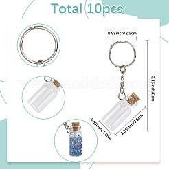 10шт брелок в виде стеклянной бутылки&nbsp;KEYC-SC0001-54