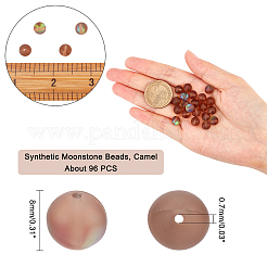 Pietre moon sintetiche perline fili&nbsp;G-AR0002-40B