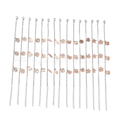 Bracciale con ciondolo in acciaio inossidabile 304 per donna&nbsp;BJEW-F436-RG