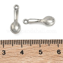 304ステンレスペンダント  フォークチャーム  ステンレス鋼色  18x6x3mm  穴：1.4mm&nbsp;STAS-P446-01A-P